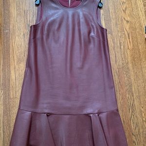 BCBG faux leather jumper